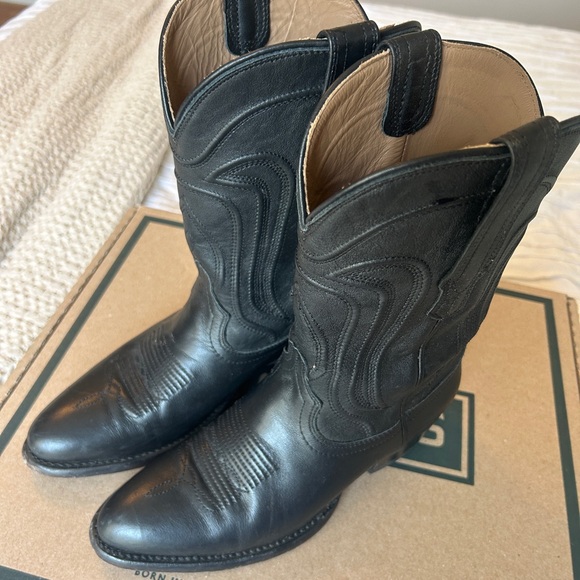 The Jamie Tecovas Black Cowgirl / Cowboy Boot - Picture 9 of 11